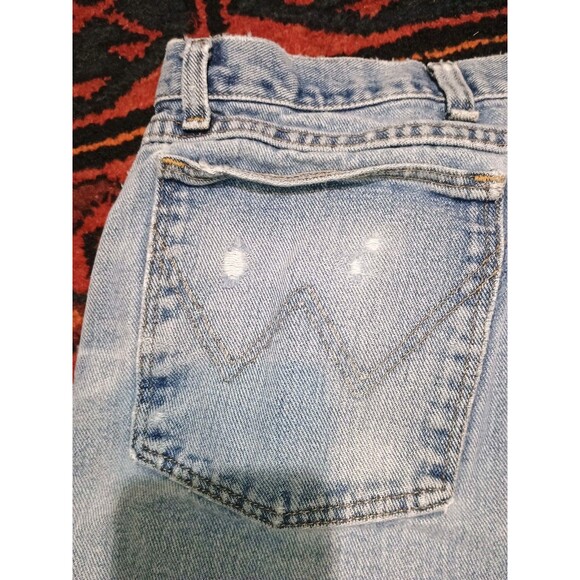 Vintage Wrangler Jeans Mens Blue Thrashed Distressed Faded Denim 44x29 35001AI - Picture 14 of 16
